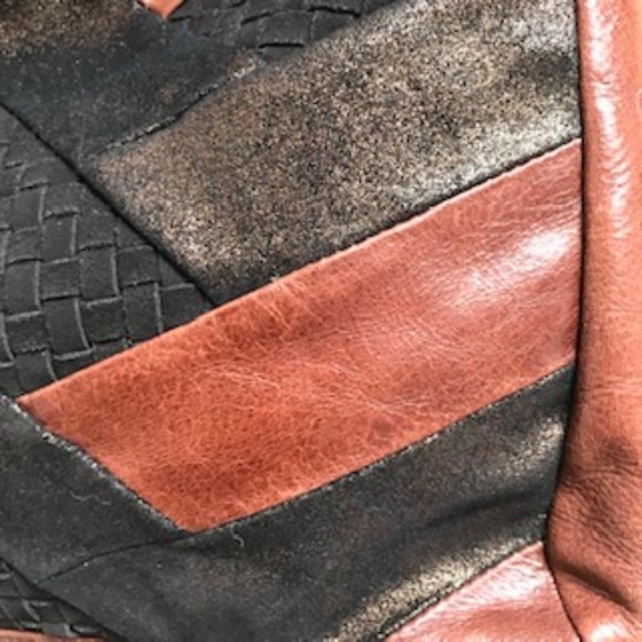 Elliott Lucca Leather Chevron Bag - Picture 10 of 12